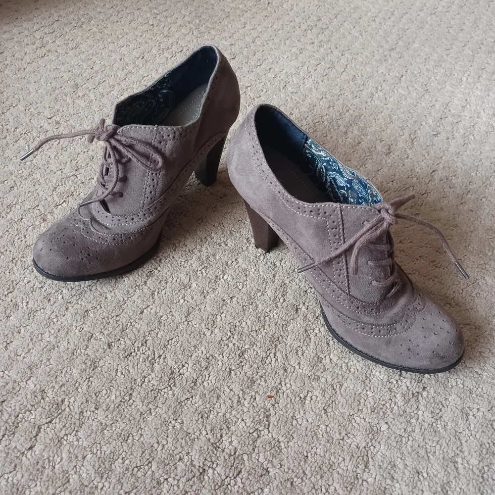 Women's Fioni Oxford Booties - Grey (size 8) - Picture 5 of 7